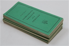 1970-1977 & 1979 Records of the Masters Tournament Booklets - Nine (9)