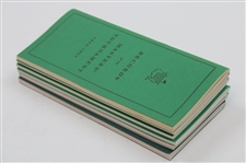 1990-1995 Records of the Masters Tournament Booklets - Six (6)