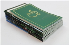 1990-1999 Masters Tournament Yardage Guides - Ten (10)