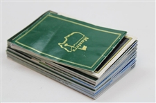 1990-1999 Masters Tournament Yardage Guides - Ten (10)