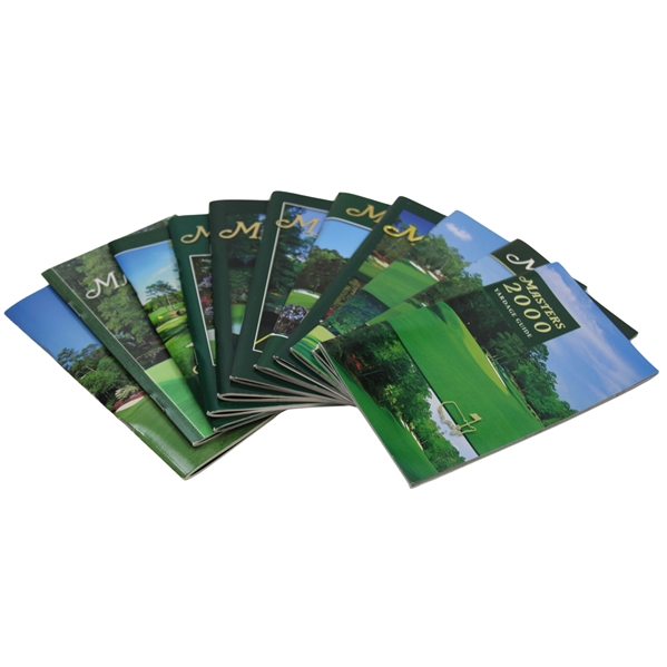 2000-2009 Masters Tournament Yardage Guides + ANGC Yardage Guide - Eleven (11)