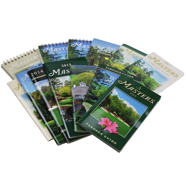 2010-2022 Masters Tournament Yardage Guides - Thirteen (13)