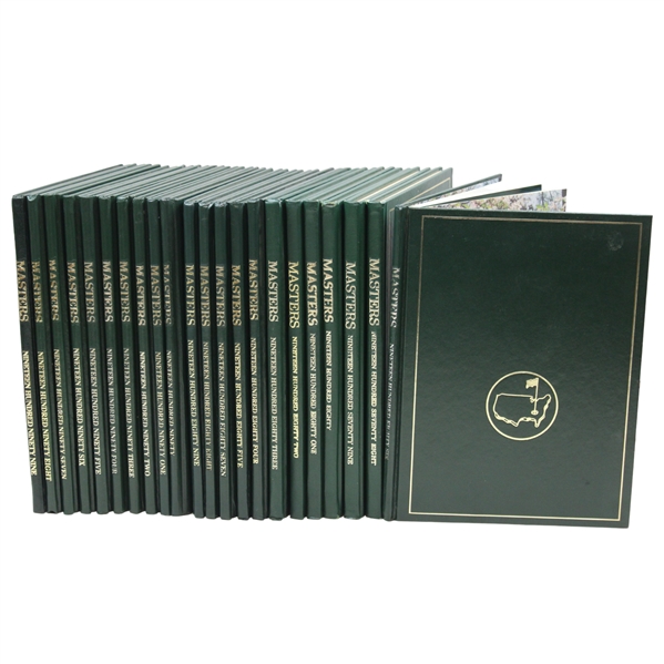 1978-1999 Masters Annuals w/Jack Nicklaus Signed 1986 Annual JSA ALOA