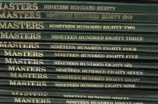 1978-1999 Masters Annuals w/Jack Nicklaus Signed 1986 Annual JSA ALOA