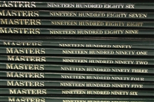 1978-1999 Masters Annuals w/Jack Nicklaus Signed 1986 Annual JSA ALOA