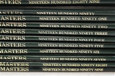 1978-1999 Masters Annuals w/Jack Nicklaus Signed 1986 Annual JSA ALOA