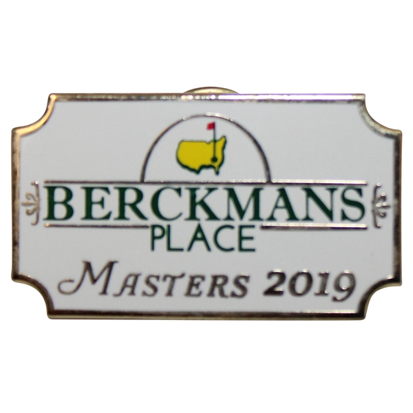 2019 Masters Tournament Berckmans Place VIP Pin