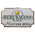 2019 Masters Tournament Berckman's Place VIP Pin