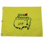 Scottie Scheffler Signed 2024 Masters Embroidered Flag JSA ALOA