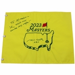 Jim Nantz Signed 2023 Masters Flag w/A Tradition Unlike Any Other Embroidered Flag JSA ALOA