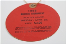 1969 Masters Tournament Tuesday Practice Rd Ticket #428 - George Archer Winner