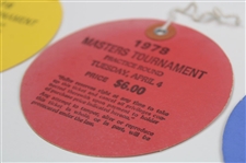 1978 Masters Tournament Monday, Tuesday & Wednesday Practice Rd Tickets - Gary Player Winner