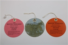 1981 Masters Tournament Monday, Tuesday & Wednesday Practice Rd Tickets - Tom Watson Winner