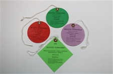 1983 Masters Tournament Monday, Tuesday & Wednesday Practice Rd Tickets - Seve Ballesteros Winner