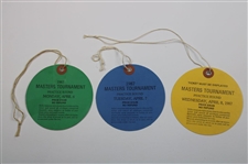 1987 Masters Tournament Monday, Tuesday & Wednesday Practice Rd Tickets - Larry Mize Winner