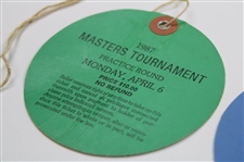 1987 Masters Tournament Monday, Tuesday & Wednesday Practice Rd Tickets - Larry Mize Winner