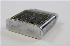 Vintage Brass Golf Bag with Clubs Themed Lighter