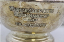 1958 Wyoming Golf Club Seniors Handicap Trophy Bowl Won by Gil Comstock