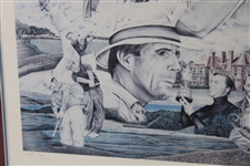 Grand Slam Winners Nicklaus, Sarazen, Hogan & Player Artist Proof LTD ED Collage #138/150 Signed By Artist