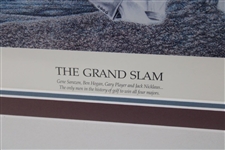 Grand Slam Winners Nicklaus, Sarazen, Hogan & Player Artist Proof LTD ED Collage #138/150 Signed By Artist