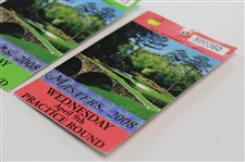 2008 Masters Tournament Monday, Tuesday & Wednesday Practice Rd Tickets - Trevor Immelman Winner