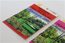 2009 Masters Tournament Monday & Tuesday Practice Rd Tickets - Angel Cabrera Winner