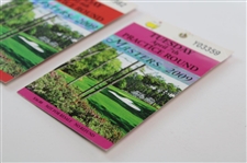 2009 Masters Tournament Monday & Tuesday Practice Rd Tickets - Angel Cabrera Winner