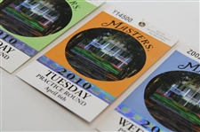 2010 Masters Tournament Monday, Tuesday & Wednesday Practice Rd Tickets - Phil Mickelson Winner