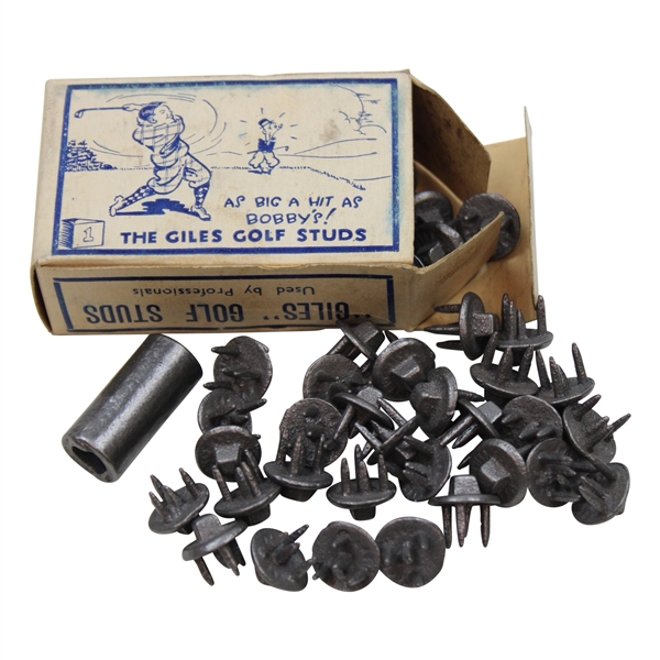 Vintage Giles Golf Studs For Shoes w/Box circa 1920s/30s