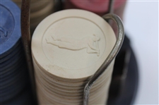 Set of Golf Themed Poker Chips
