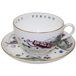 Royal Worcester Fine Bone China Golf Themed Tea Cup Set