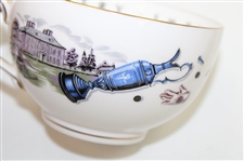 Royal Worcester Fine Bone China Golf Themed Tea Cup Set