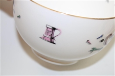 Royal Worcester Fine Bone China Golf Themed Tea Cup Set