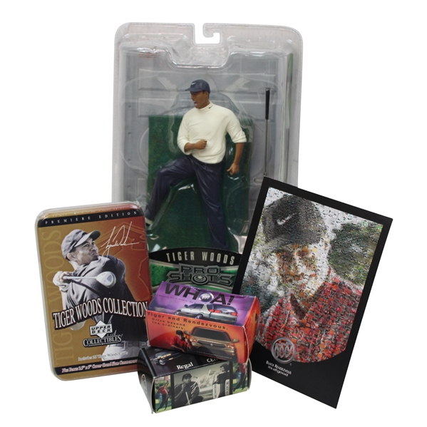 Tiger Lot - Bobblehead, Golf Balls, Cards, & Promo Photo