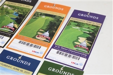2011 US Open at Congressional Full Ticket Set - Mon-Playoff - Rorys 1st Major Win - 8 Tickets