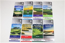 2016 US Open at Oakmont CC Complete Ticket Set - Dustin Johnson Winner
