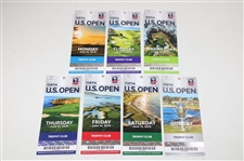 2019 US Open at Pebble Beach Complete 7 Day Ticket Set - Gary Woodland Winner