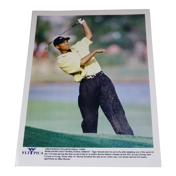 Tiger Woods Post Swing Photo at The Byron Nelson Classic 
