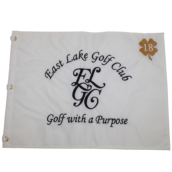 East Lake Golf Club Golf With A Purpose with 18 Clover Embroidered Flag