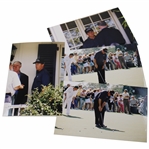 Four (4) Champion Phil Mickelson 2004 Masters Tournament Original Photos