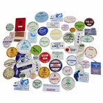 Forty Eight (48) Assorted Tournament Pins/Badges - Charles Coody Collection