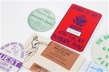 Forty Eight (48) Assorted Tournament Pins/Badges - Charles Coody Collection