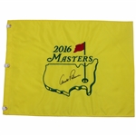 Arnold Palmer Signed 2016 Masters Tournament Embroidered Flag - Last Masters JSA ALOA
