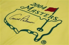 Arnold Palmer Signed 2004 Masters Tournament Embroidered Flag - Final as Contestant JSA ALOA