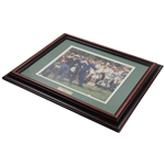 Arnold Palmer Signed 1966 Masters Palmer & Ben Hogan 'Smoking' Photo w/Nameplate JSA ALOA