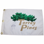 Justin Rose Signed Torrey Pines Flag JSA ALOA