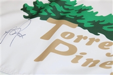 Justin Rose Signed Torrey Pines Flag JSA ALOA