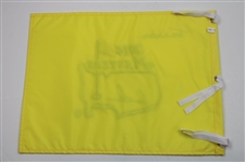 Arnold Palmer & Tom Watson Signed 2014 Masters Embroidered Flag JSA ALOA