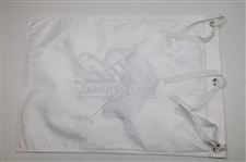 McDowell, Poulter & Snedeker Signed Arnold Palmer Inv. White Embroidered Flag JSA ALOA