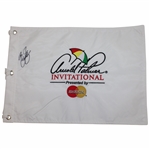 Rickie Fowler Signed Arnold Palmer Invitational White Embroidered Flag JSA ALOA